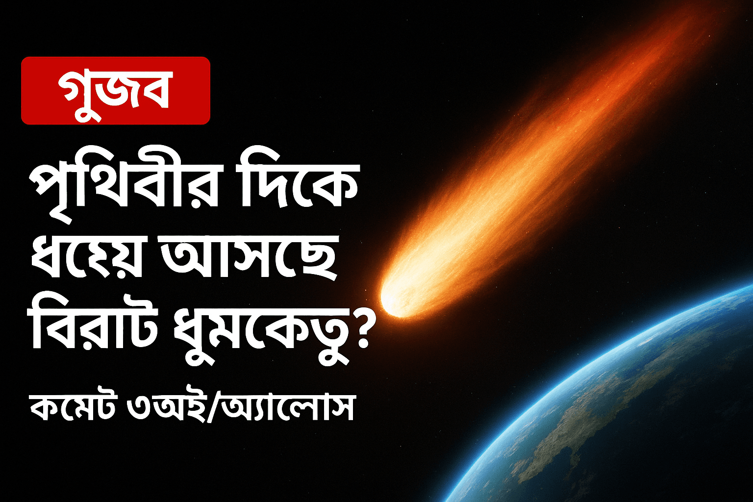 সোশ্যাল মিডিয়ায় আতঙ্ক: পৃথিবীর দিকে ধেয়ে আসছে বিরাট ধূমকেতু? নাসার ব্যাখ্যা ভিন্ন